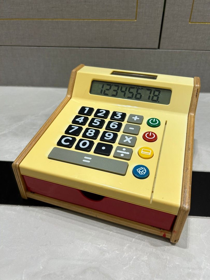 IKEA DUKTIG Wooden Toy Cash Register with Solar Panel, Hobbies & Toys