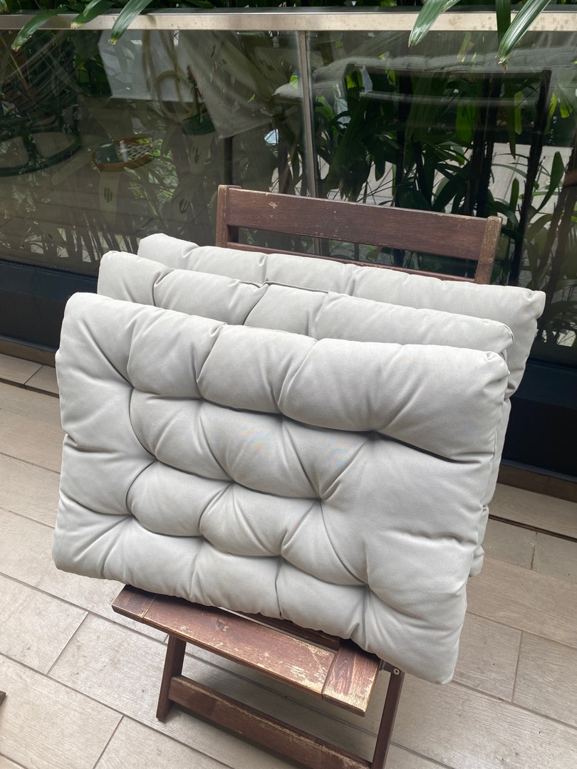 JÄRPÖN/DUVHOLMEN Seat cushion, outdoor, anthracite, 62x62 cm - IKEA