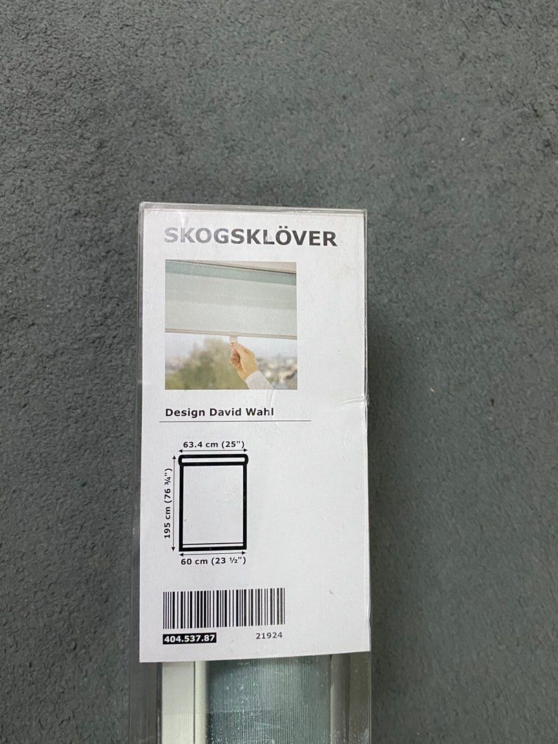 IKEA Skogsklover Roller Blind, Green, 60x195cm, Furniture & Home Living