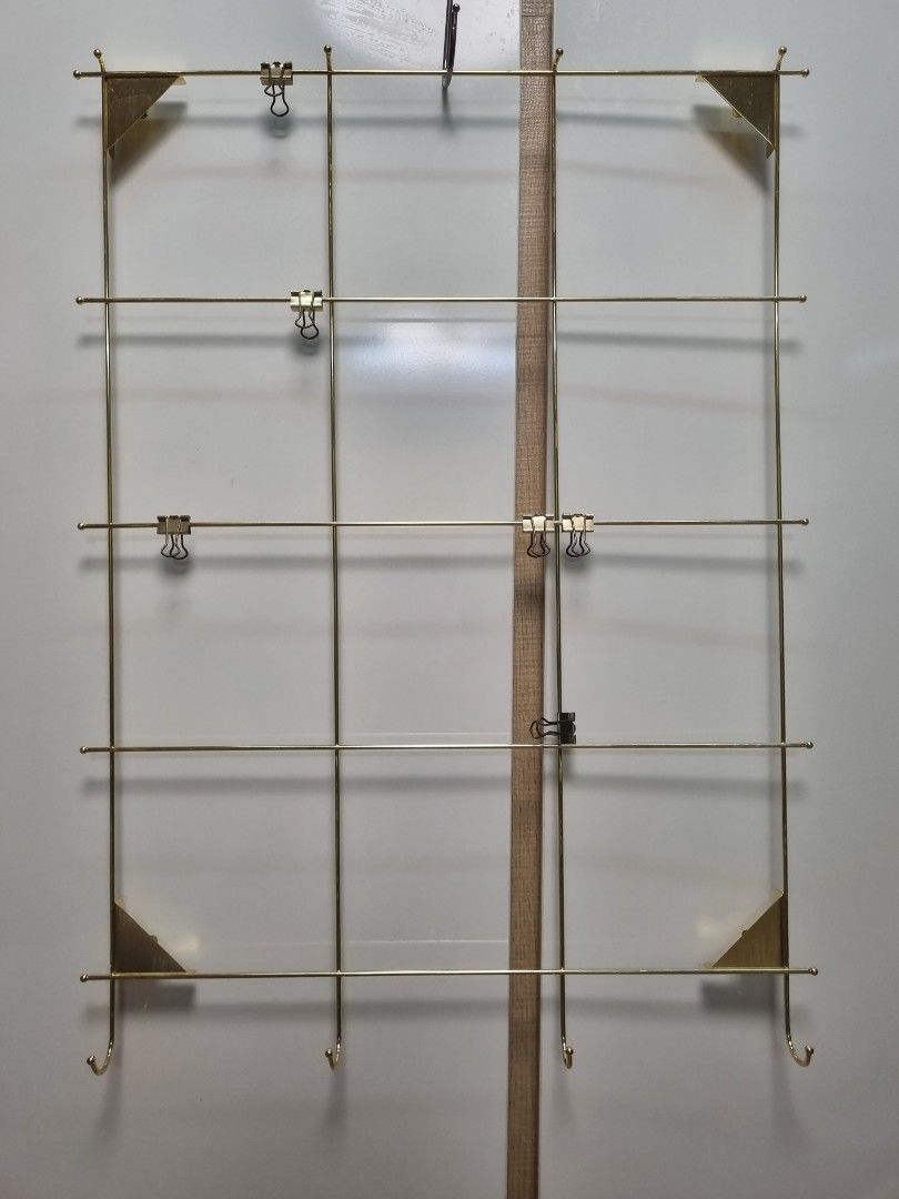 IKEA Gold Memo Board with hooks, Furniture & Home Living, Home Decor