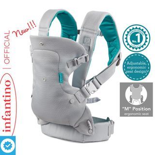 Infantino Flip 4-in-1 Light & Airy Convertible Ergonomic Carrier (with COOL Breathemesh® Design)