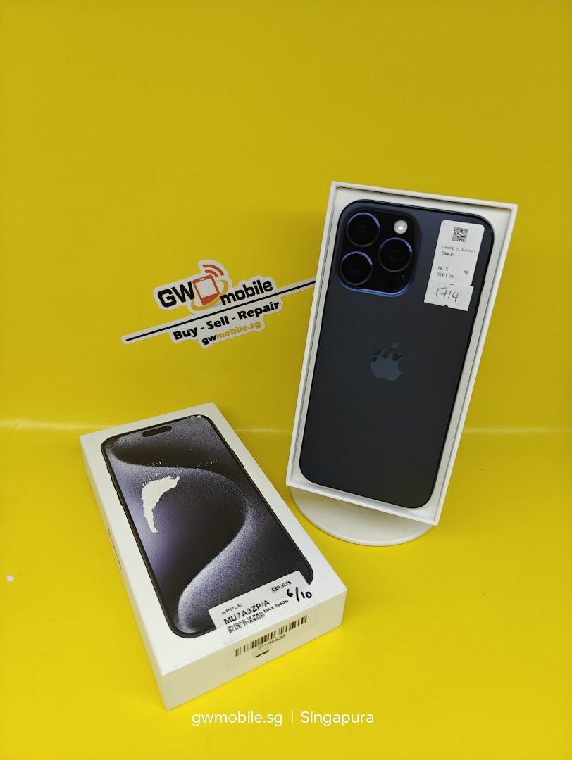 iPhone 15 Pro Max Blue Titanium 256GB, Mobile Phones Gadgets