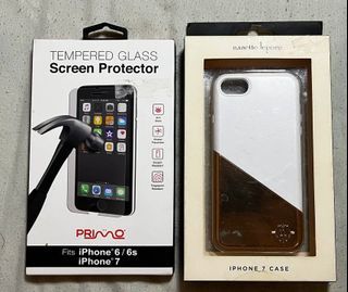 Iphone 6/7 Tempered Screen Protector with Free Phone Case