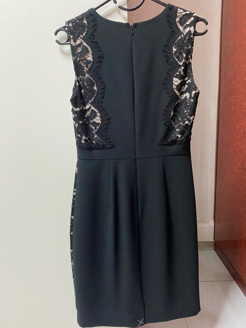 black lace dress with collar Black Bubble Hem Spaghetti Strap Dress | Purple Door main image 1