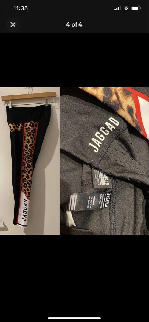 Jaggad leopard print leggings Women s Fashion Clothes on Carousell