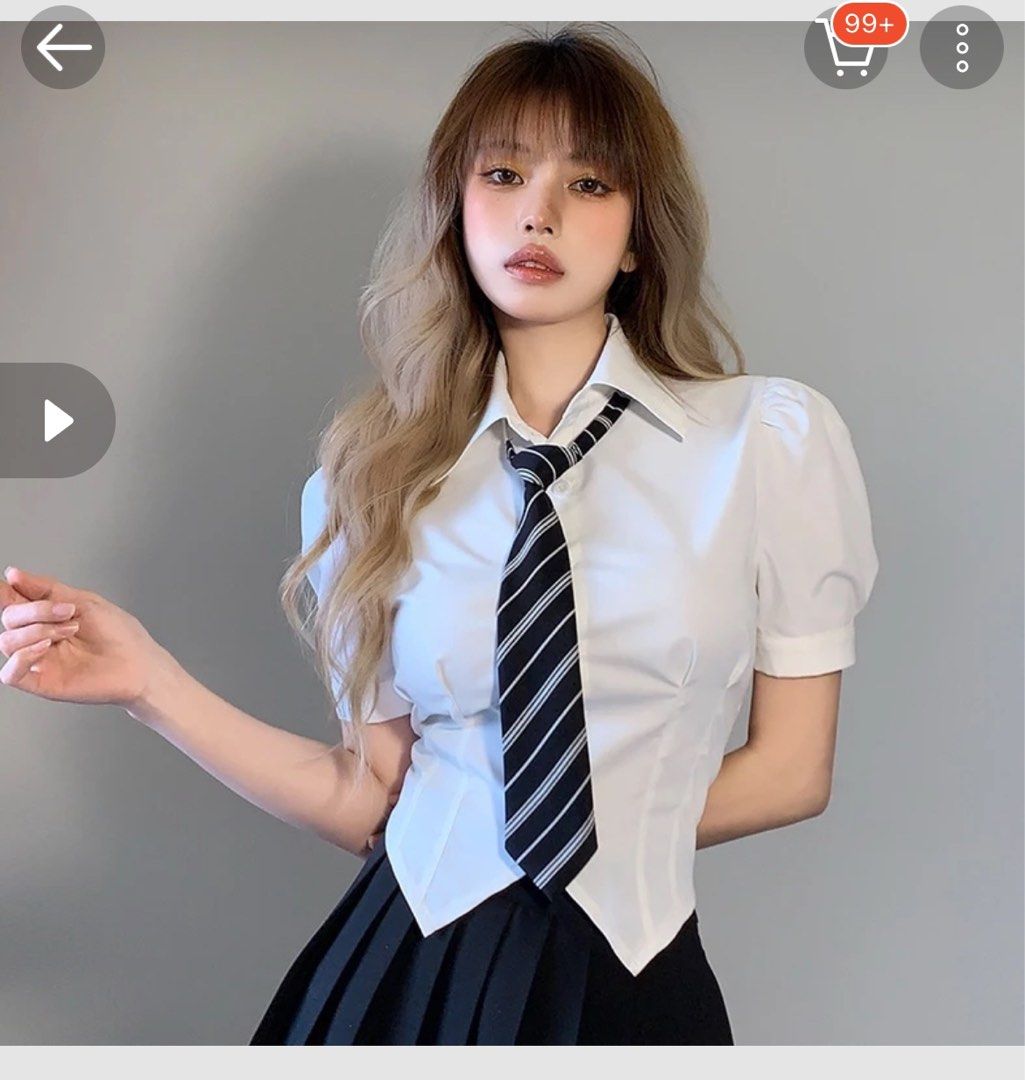 Japanese school girl uniform (Category: Sets or Coordinates) located in Antipolo. Submitted by ruadhbree (Listing ID 1275712084, Image 2). Description: Original price: 780 RFS: wrong size Top and skirt are both medium. Please see the photos for the measurements in cm.