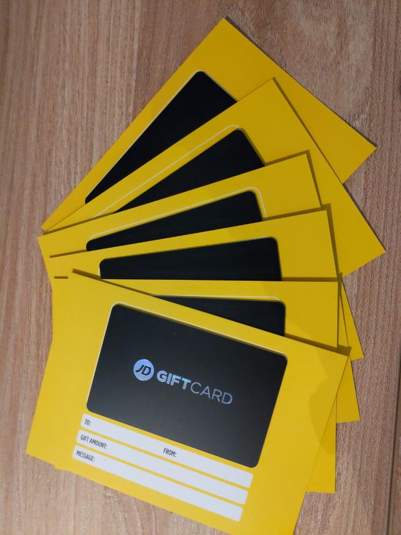 JD Sports Gift Cards worth 300, Tickets & Vouchers, Vouchers on Carousell