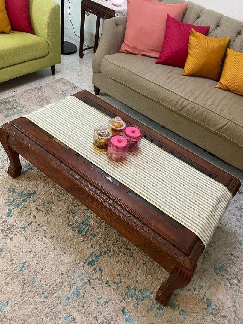 2pcs Kayu Jati Coffee & side table set Fella Design, Furniture & Home