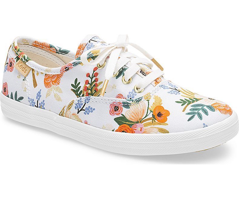 White lace up keds best sale