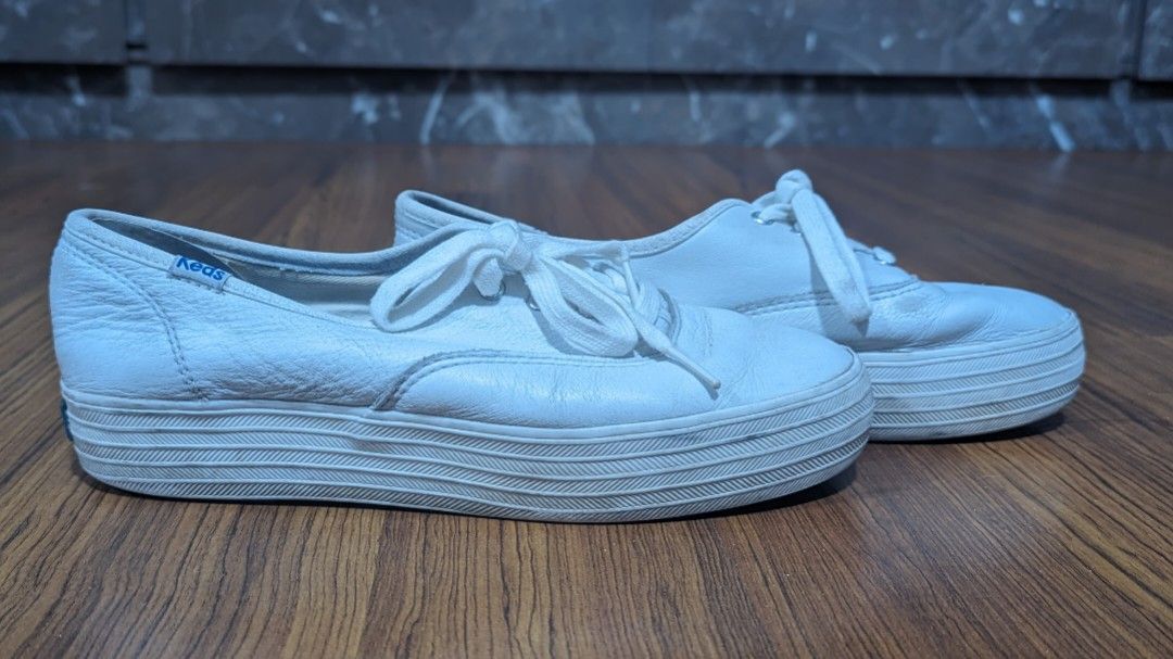 White discount lace keds
