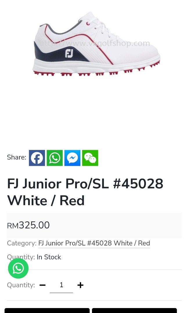 Kids footjoy cheap golf shoes