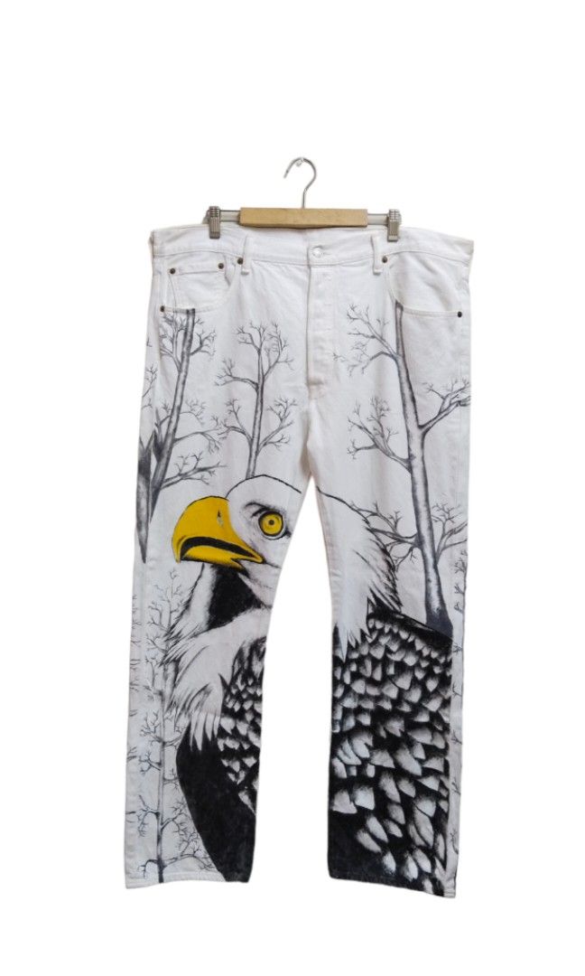 Custom hand painted jeans sale