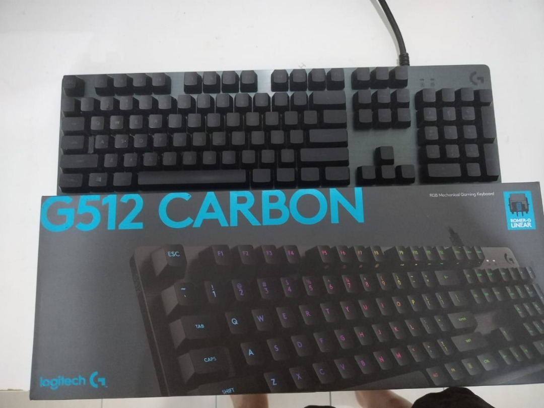 Logitech G512 Carbon RGB Mechanical Gaming Keyboard (Romer-G Tactile)