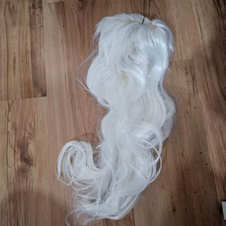 Long white wig