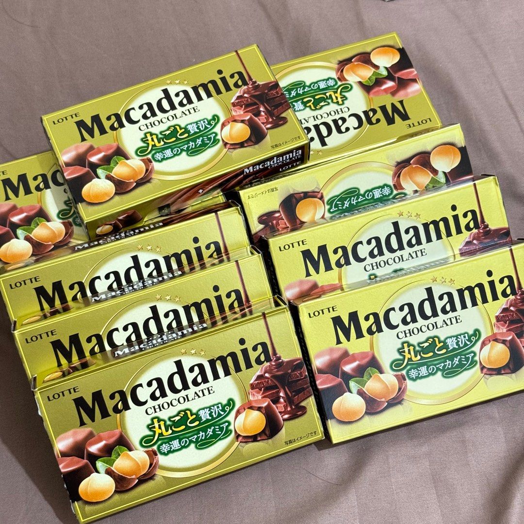 Lotte Macadamia Chocolate, Food & Drinks, Other Food & Drinks on Carousell