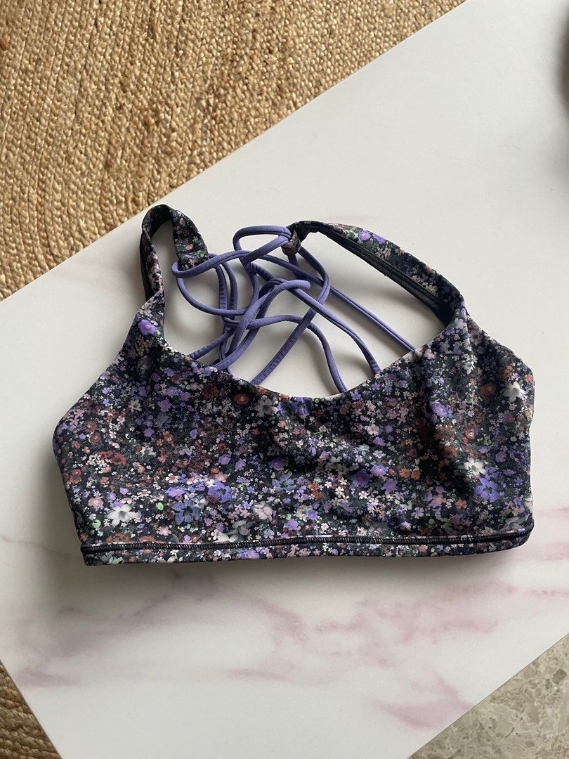 Lululemon floral bra size 6 Women s Fashion Activewear on Carousell