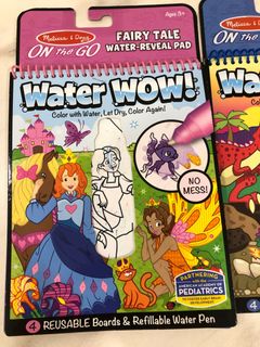  Melissa & Doug Water Wow 4 Pack (Pets, Colors, Fairy