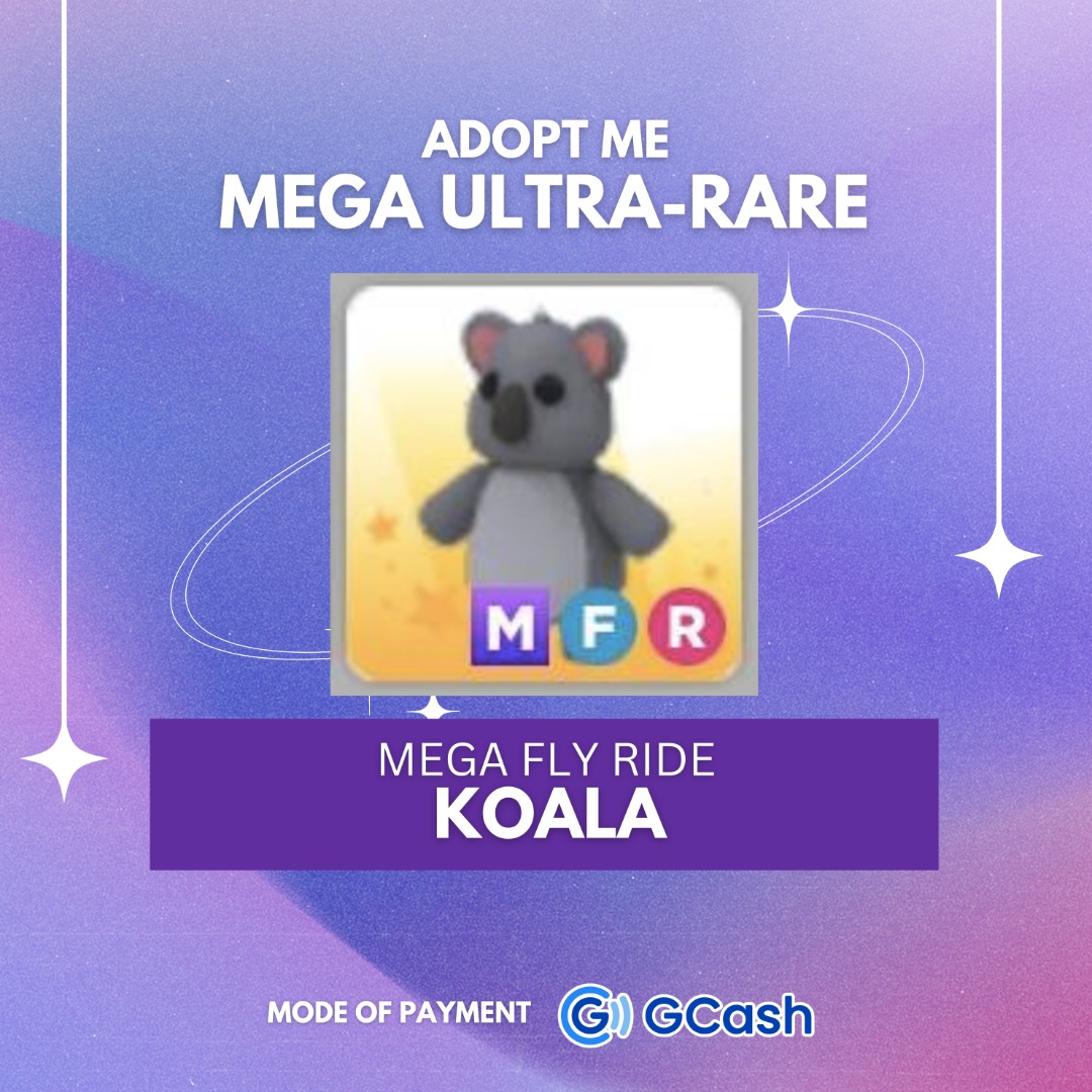 MFR Koala / Mega Koala Adopt Me, Hobbies & Toys, Toys & Games on Carousell