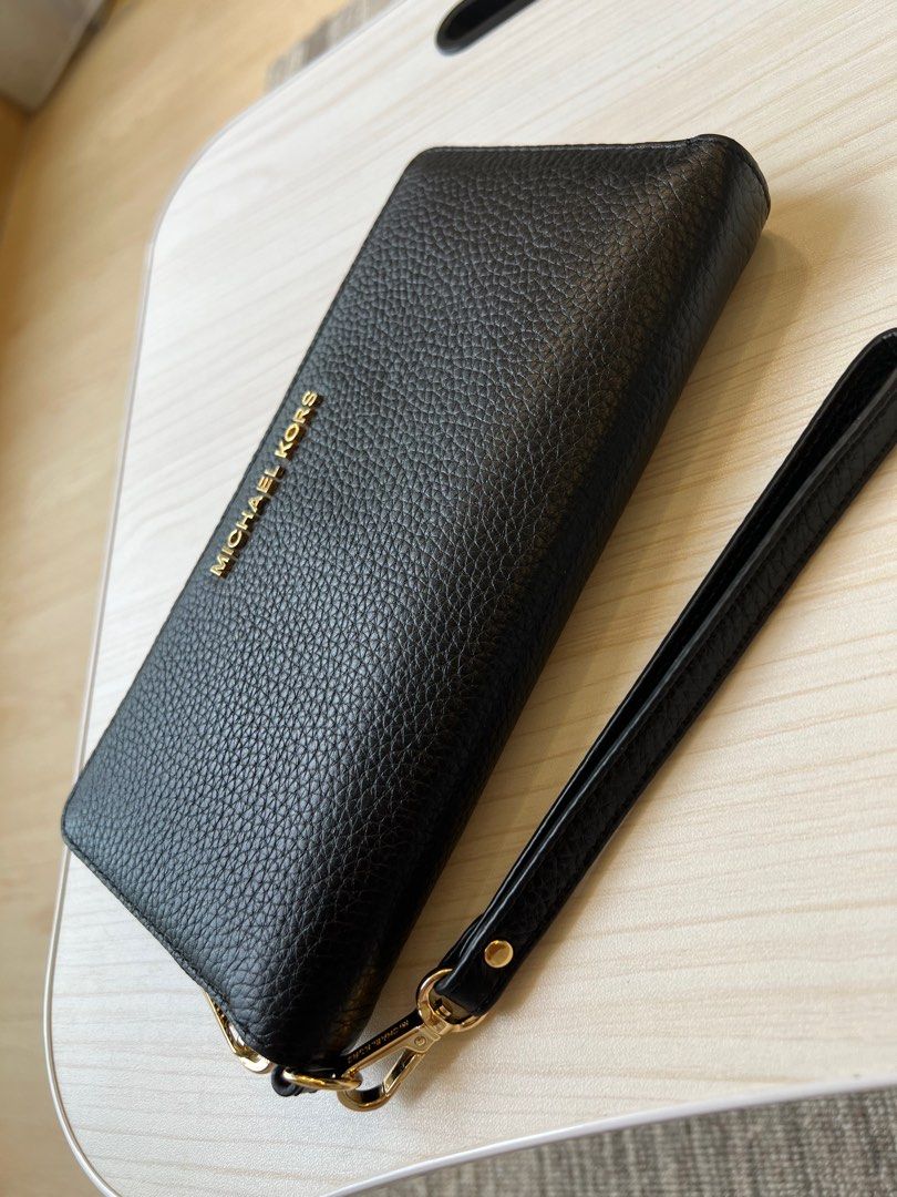 MICHAEL KORS Jet Set Travel Crossgrain Leather Continental Wallet