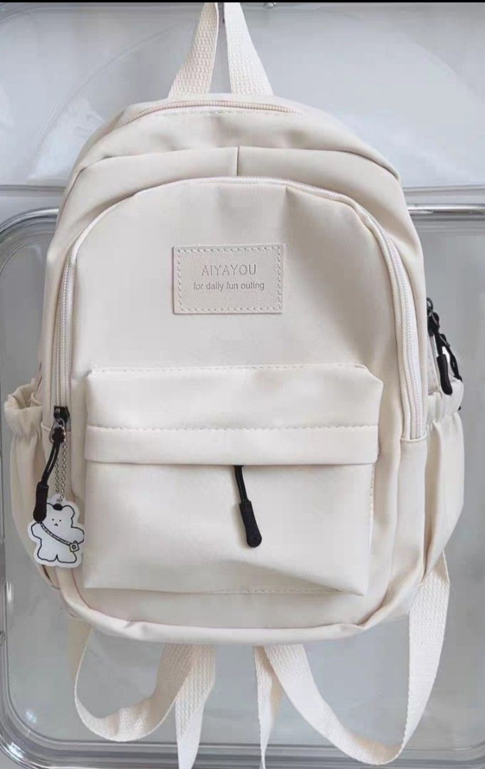 White mini backpack clearance purse