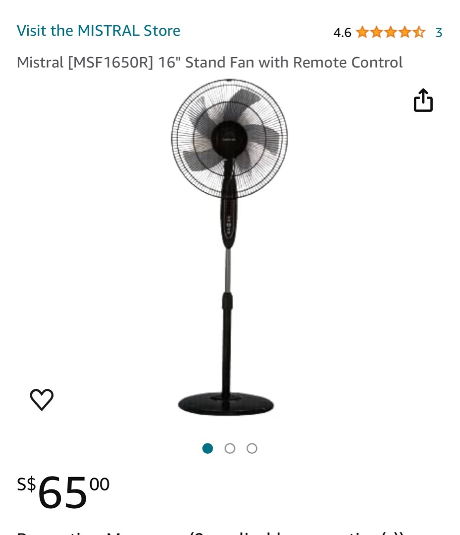 Mistral standing fans, Furniture & Home Living, Lighting & Fans, Fans