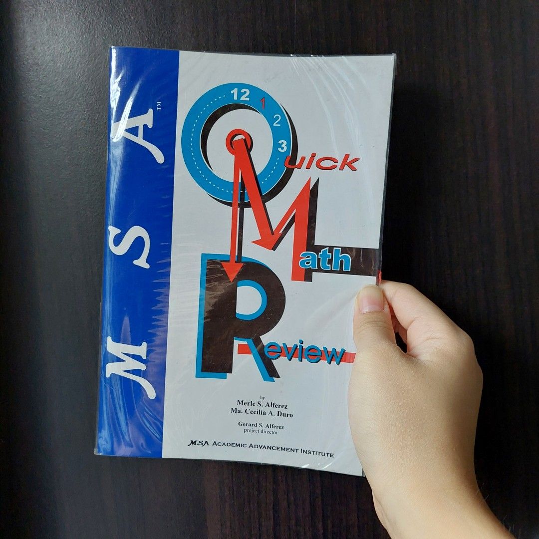 MSA Quick Math Review, Hobbies & Toys, Books & Magazines, Textbooks on ...