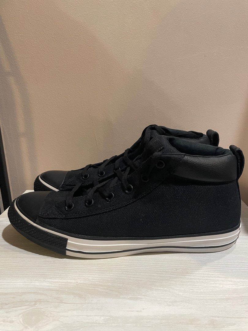 NEW Converse Chuck Taylor All Star Street Mid Cut Sneakers Black Men s Fashion Footwear Sneakers on Carousell