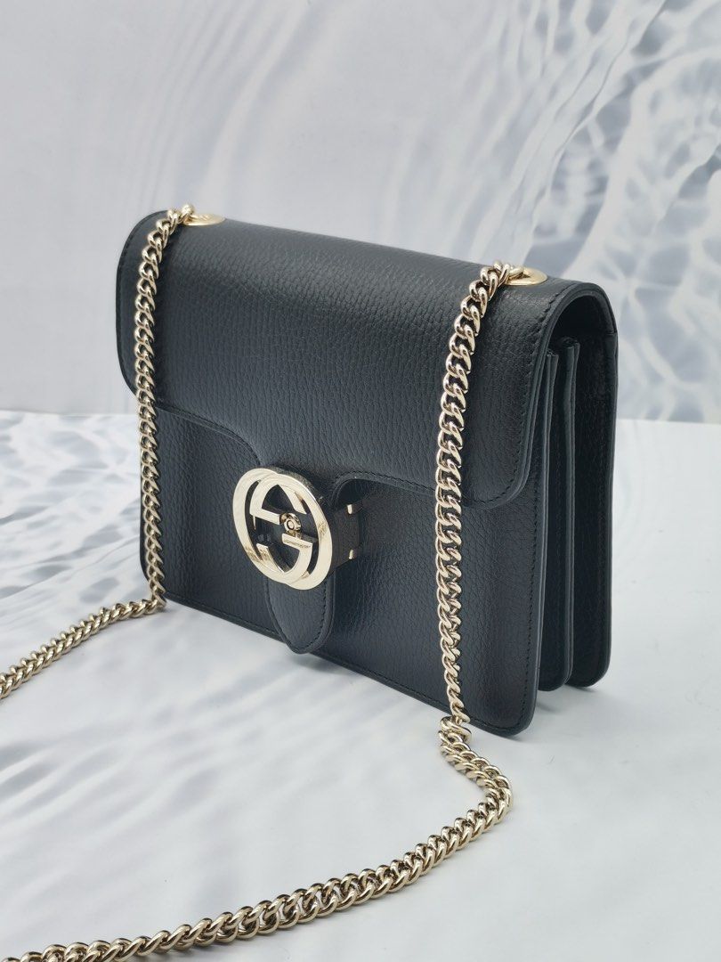 Gucci black crossbody sale top