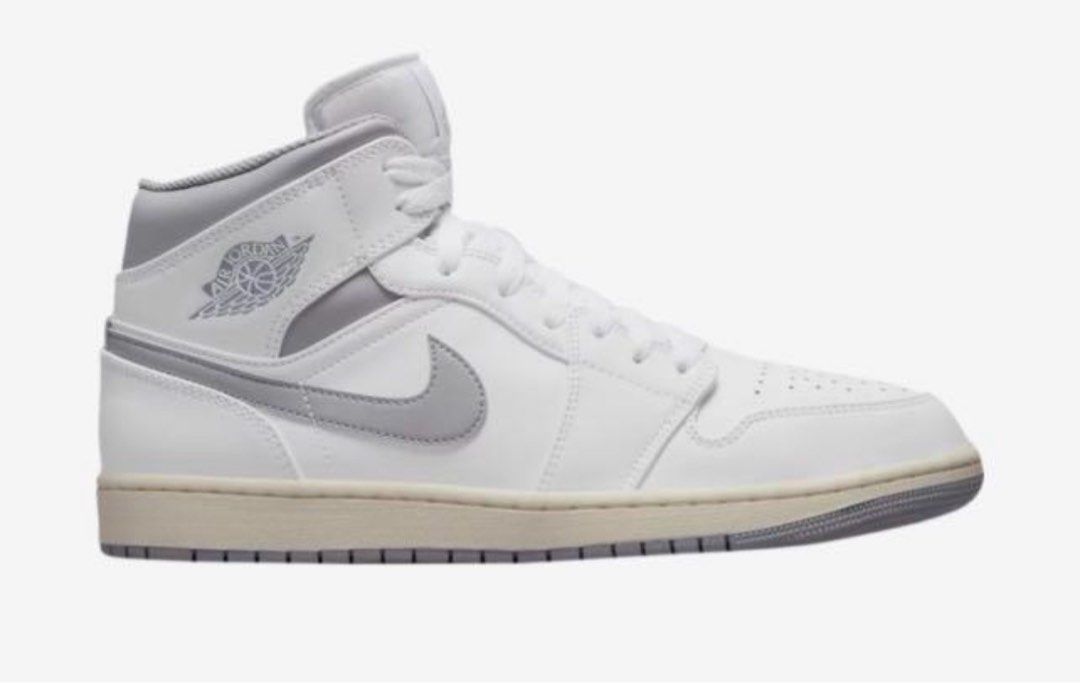 Nike Air Jordan 1 Mid Neutral Grey Men s Fashion Footwear