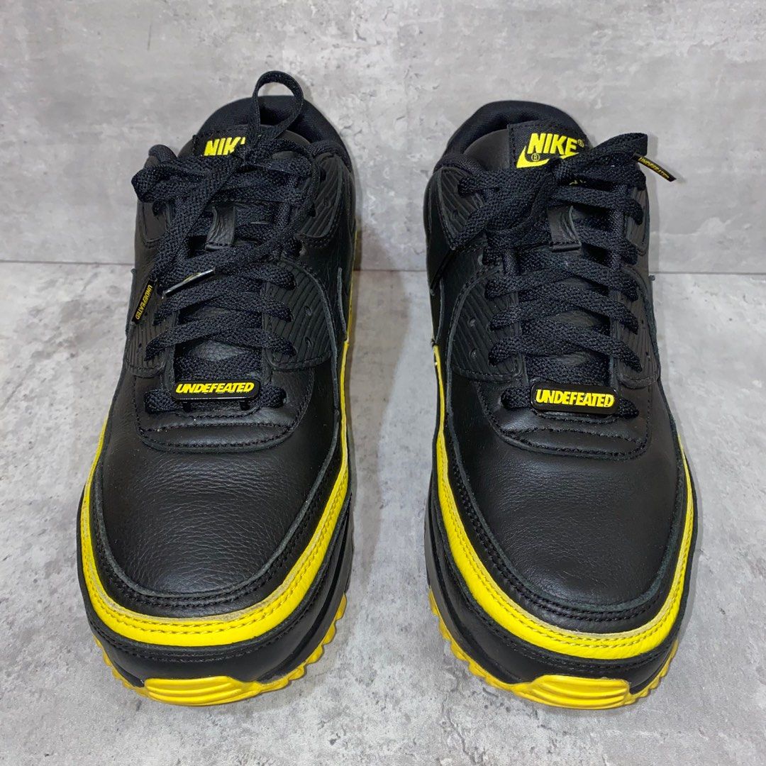 Undefeated x 'air max 90 black clearance optic yellow