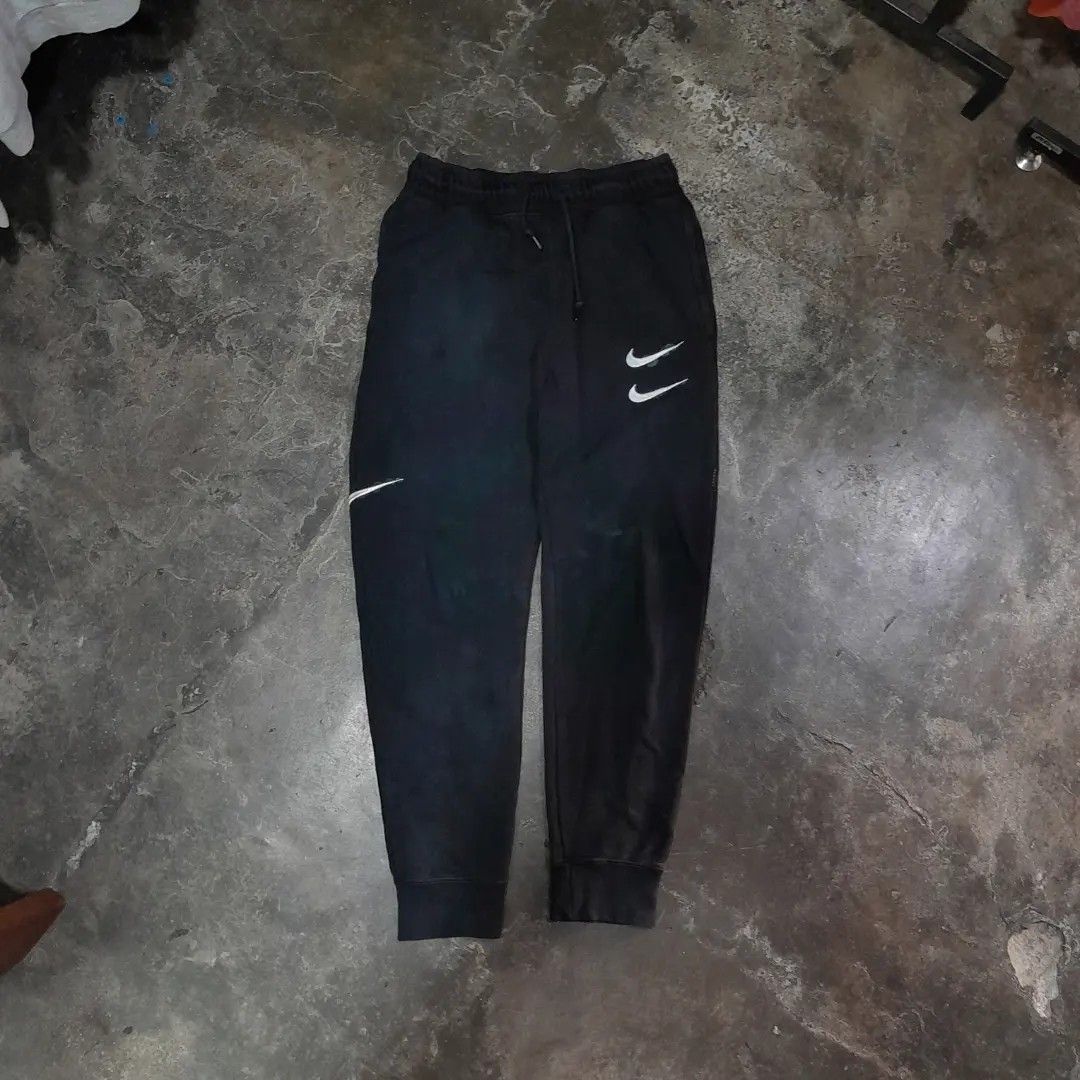 NIKE DOUBLE SWOOSH JOGGER PANTS BLACK