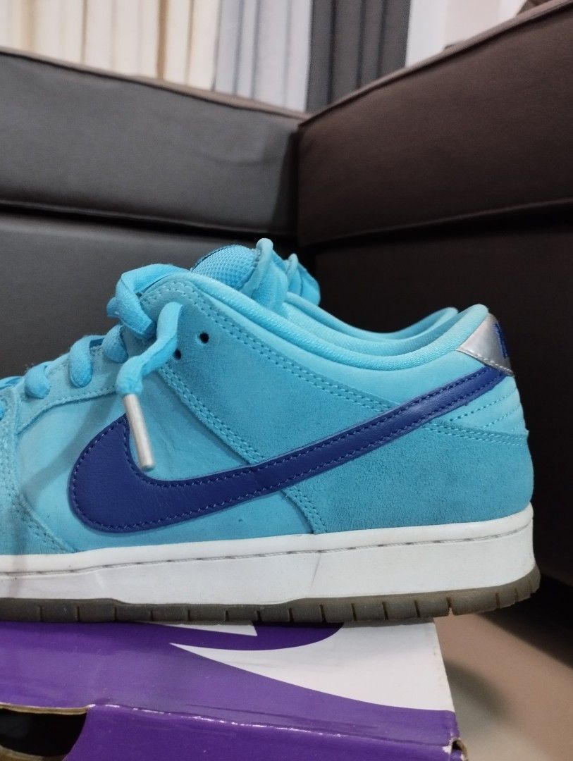 NIKE DUNK SB LOW BLUE FURY (Category: Sneakers) located in Cavite. Submitted by inbetweenmarket (Listing ID 1275766786, Image 3). Description: ORIGINAL NIKE DUNK SB LOW BLUE FURY US 9.5 mens WITH BOX AND 2 LACES IMUS AREA PAYMENT VIA GCASH.