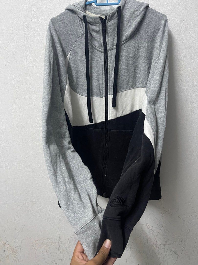 Nike Sportswear Full Zip Colorblock Hoodie Sweatshirt Men s Fashion Tops Sets Hoodies on Carousell