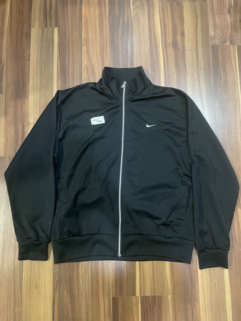 Nike red track top hotsell