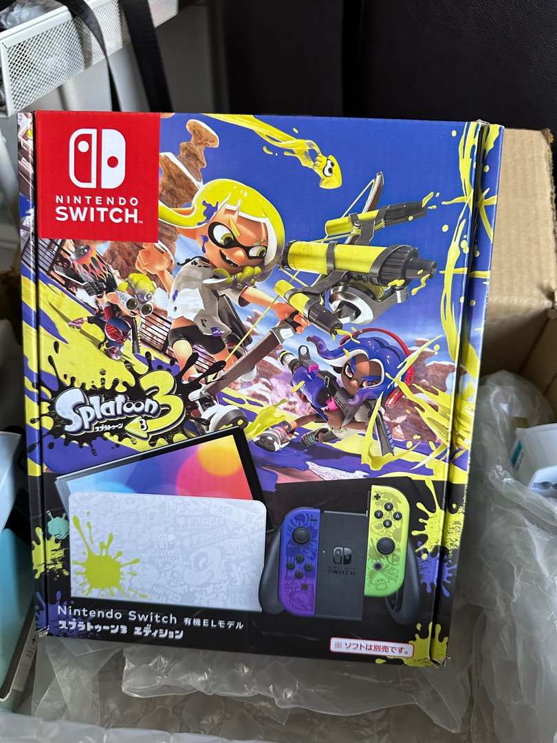 Nintendo Switch OLED Model Splatoon 3 Limited Edition Console, Video