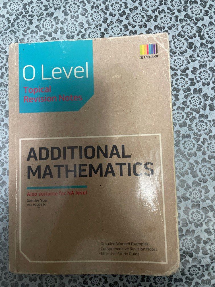 O level Additional Math Topical Revision Notes, Hobbies & Toys, Books ...