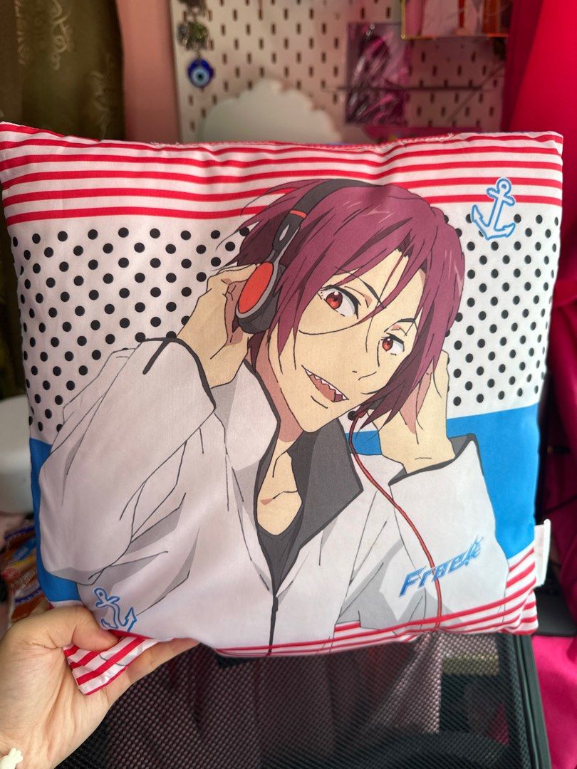 OFFICIAL Free Rin Matsuoka Pillow Hobbies Toys Books Magazines Comics Manga on Carousell