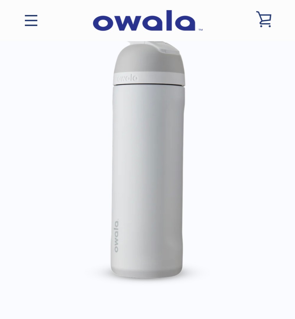 Owala FreeSip geïsoleerde roestvrijstalen waterfles met drukknop en