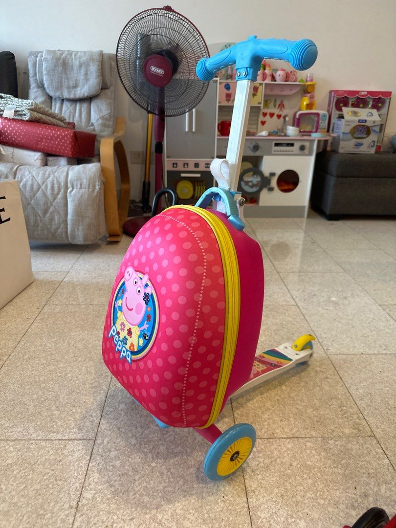 Peppa pig shop suitcase scooter