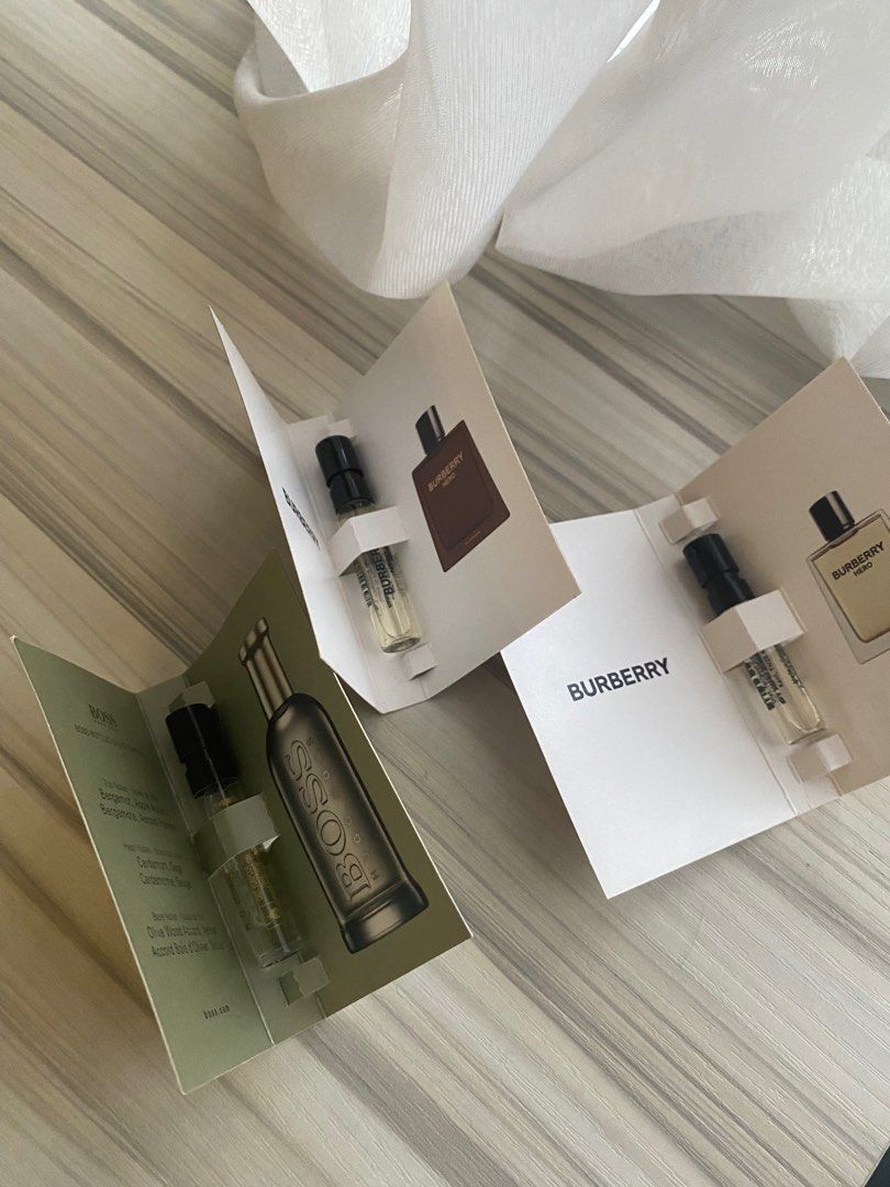 Perfume Samples Burberry Hero EDP EDT Hugo Boss Boss EDP