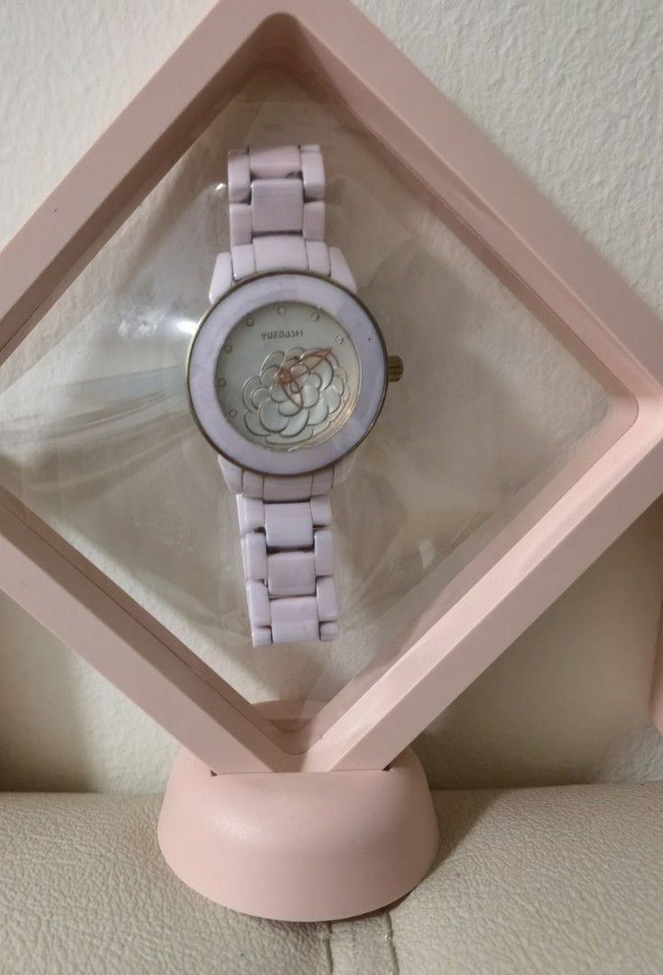 Chanel white ceramic watch flower new arrivals