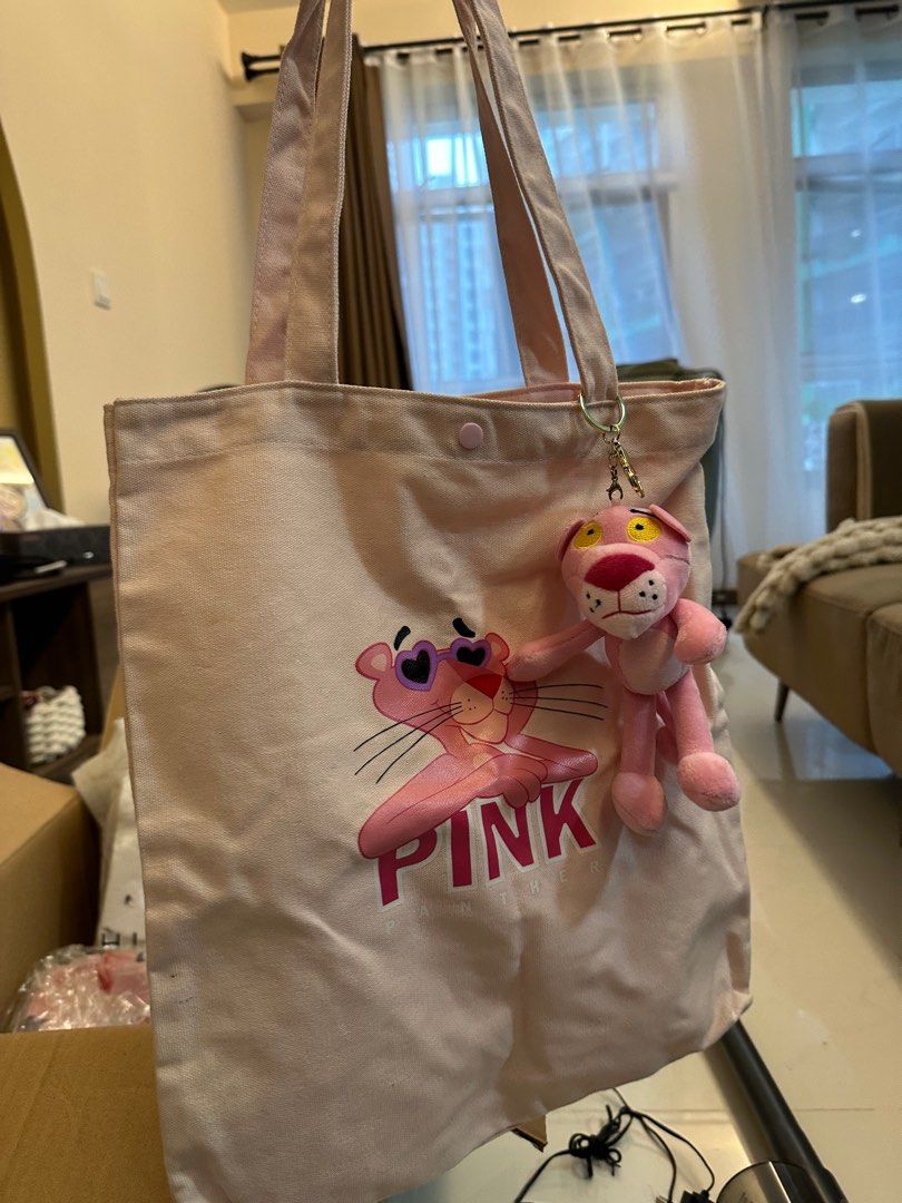 Pink panther tote bag miniso sale
