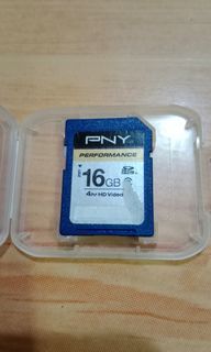 PNY 16gb SDHC memory card
