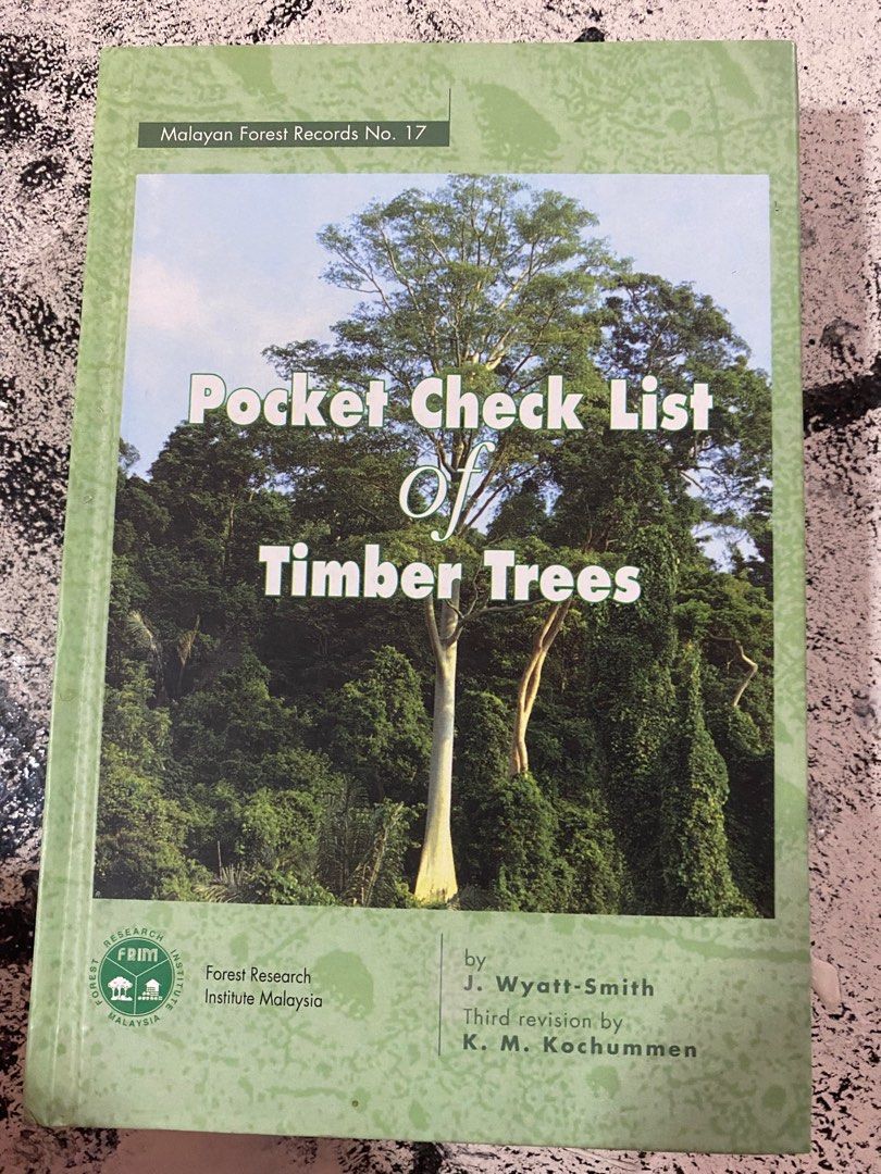 Pocket check list of timber trees, Hobbies & Toys, Books & Magazines ...