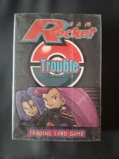 Pokemon Trading Card Game Theme Deck Team Rocket Trouble Vintage Collectible