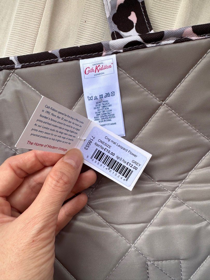 Cath kidston leopard changing bag top