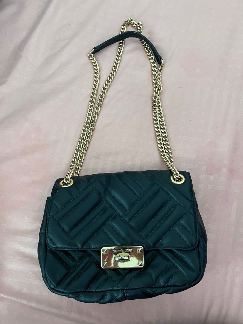 Preloved Michael Kors Peyton Medium Shoudler Bag Black