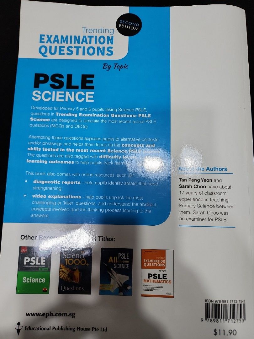 PSLE Science trending exam questions Hobbies Toys Books Magazines
