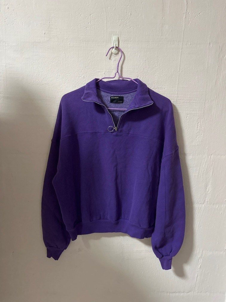 Pull and Bear Half Zip Polo Sweater