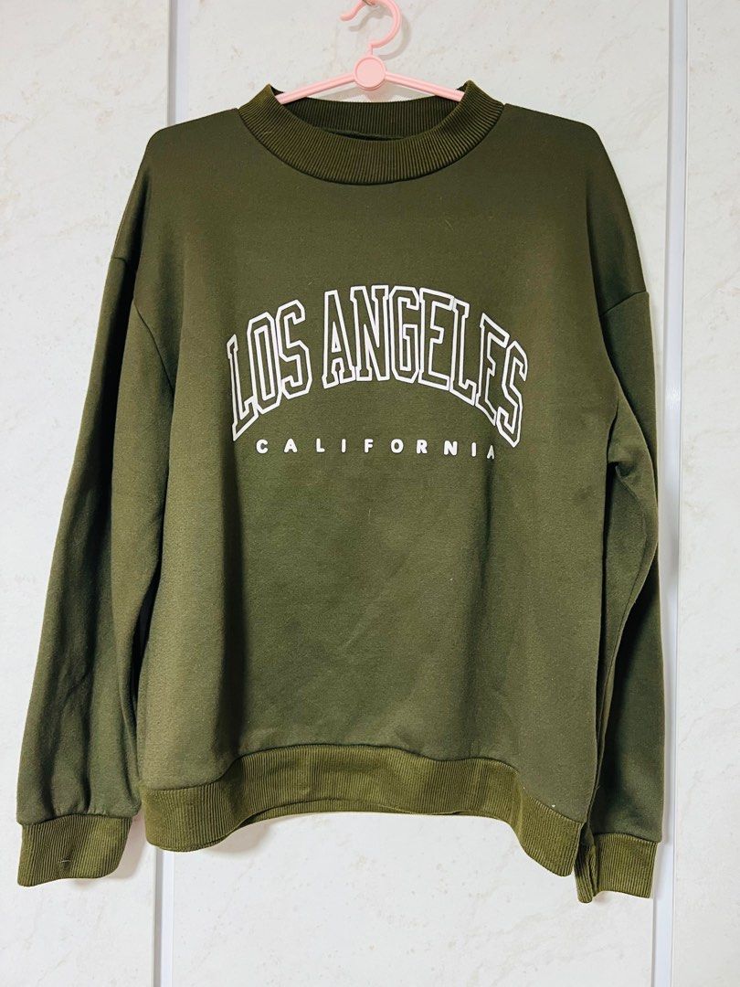 Pullover Army Green Women s Fashion Tops Longsleeves on Carousell